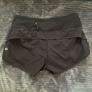 Lululemon low rise speed up shorts